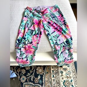 Lilly Pulitzer Floral Leggings - Pink, Green, Blue